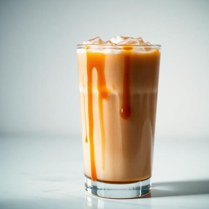 Iced Caramel Latte from Green Leaf Cafe — order online on FoodLemon